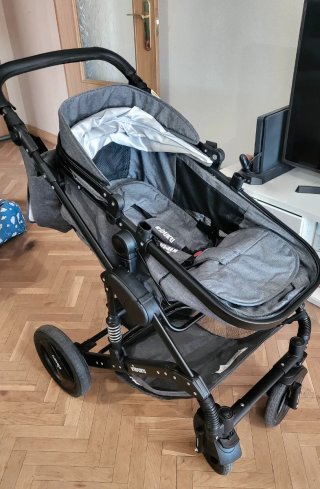 Carrito Bebé 3 en 1 Gris
