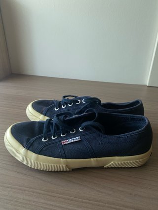 Superga Zapatillas Azul Marino y Beige