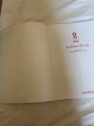 Libro de 2 de la ESO de anaya