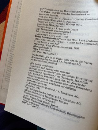 Das Fremworterbuch Duden Band 5