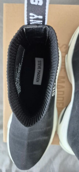 Zapatillas altas Steve Madden negras y blancas