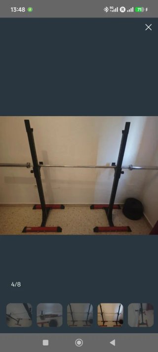 Kit Barra Olímpica 20kg + Pesos 50kg