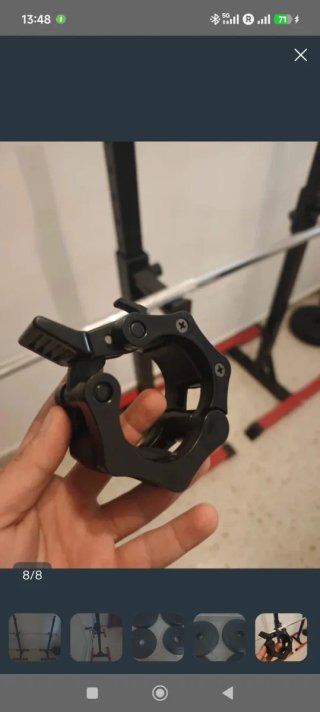 Kit Barra Olímpica 20kg + Pesos 50kg