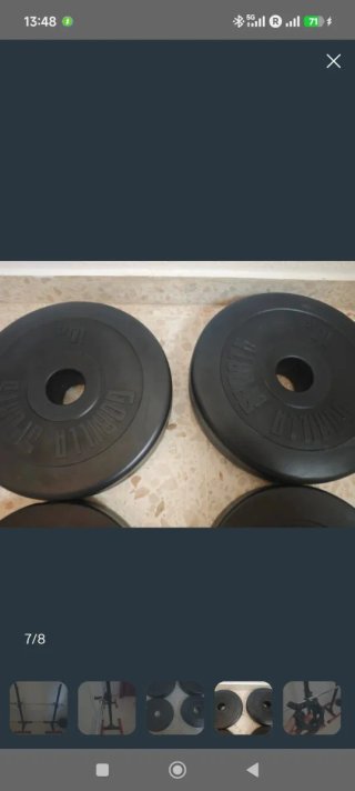 Kit Barra Olímpica 20kg + Pesos 50kg