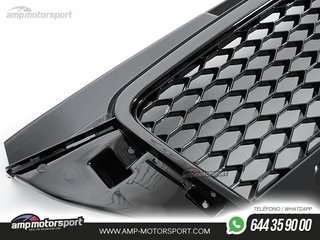 PARRILLA DELANTERA LOOK RS3 PARA AUDI A3 8P 2008-2012 NEGRO BRILLO