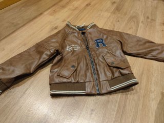 Chaqueta efecto piel marrón Talla 24/36