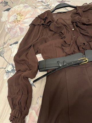 Vestido Zara Marrón