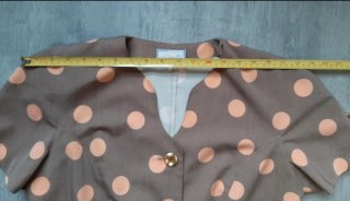 Blusa lunares manga corta mujer
