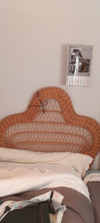 Conjunto 7 piezas de mimbre y ratán