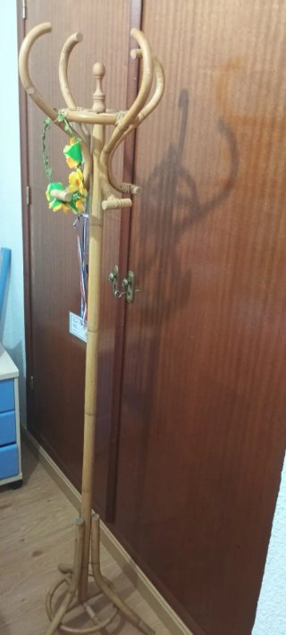 Conjunto 7 piezas de mimbre y ratán