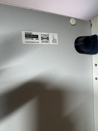 Armario alto IKEA ENHET blanco 30x32x180 cm
