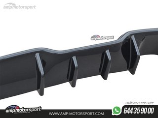 DIFUSOR TRASERO FORD FIESTA ST MK7 2012-2017 NEGRO MATE