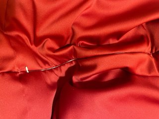 Pouf Sacco XXL rosso con Zip