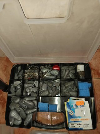 2 Cañas de Pescar con Carretes y Accesorios