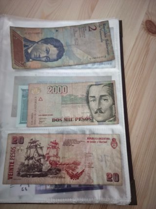 Álbum Colección Monedas y Billetes Mundo
