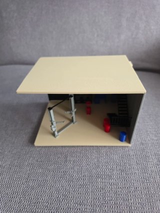 Diorama iluminado Oficina mecânica 1/64