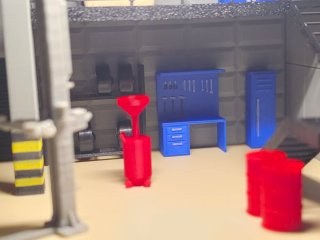 Diorama iluminado Oficina mecânica 1/64