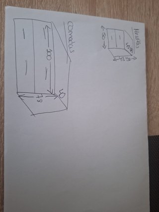 Lote de dos Cómodas y Mesillas (Naranja y Madera)