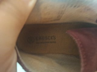 Botines serraje burdeos talla 32