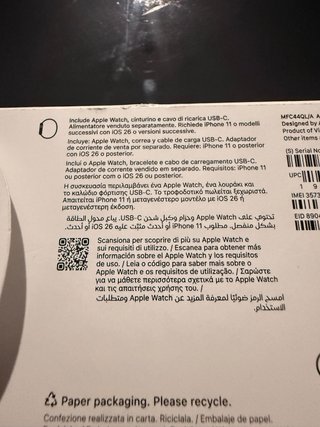 Apple Watch Series 11 GPS + Cellular 46mm Negro