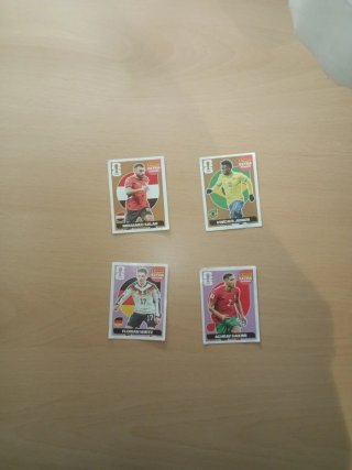 4 Cromos Extra Mundial Panini