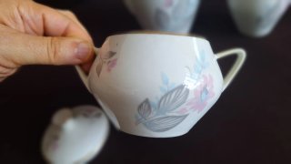 Juego de Santa Clara.Cafetera,lechera,azucarero