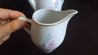 Juego de Santa Clara.Cafetera,lechera,azucarero