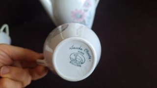 Juego de Santa Clara.Cafetera,lechera,azucarero