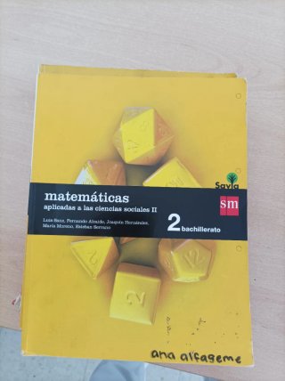 Libros de matemáticas de bachillerato