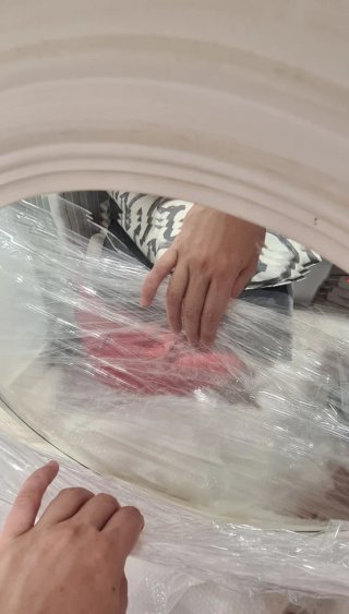 Espejo Ovalado Madera y Cristal