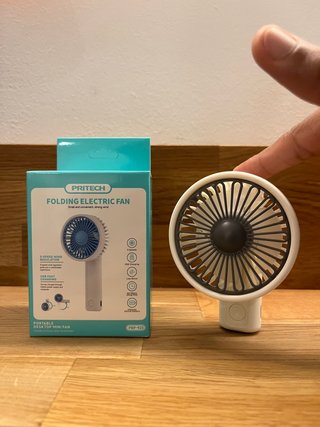 Ventilatore portatile USB ricaricabile a 3 velocità