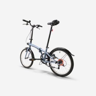Bicicleta plegable 20 pulgadas 6V Tilt 120 gris