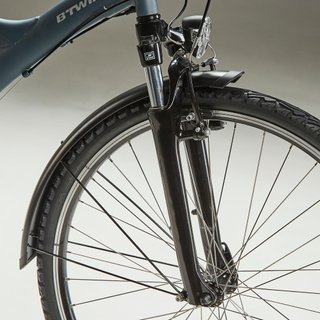 Bicicleta eléctrica trekking doble suspensión Riverside