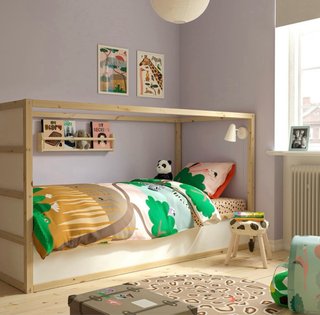 Cama litera Kura Ikea madera blanca