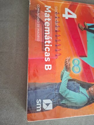 Libro de 4 de la ESO de matemáticas B.