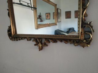 Espejo Vintage Dorado Ornamentado