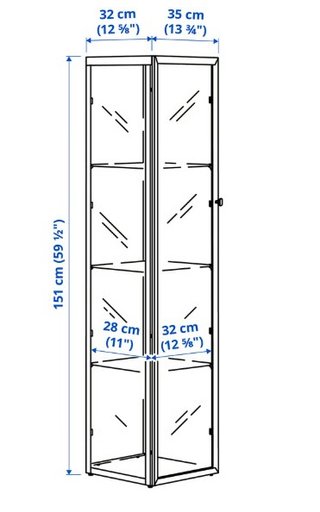 Vitrina de cristal IKEA