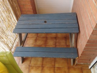 Mesa de experimentos niños para terraza o jardín