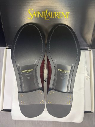 Mocasines YSL Burdeos Talla 43