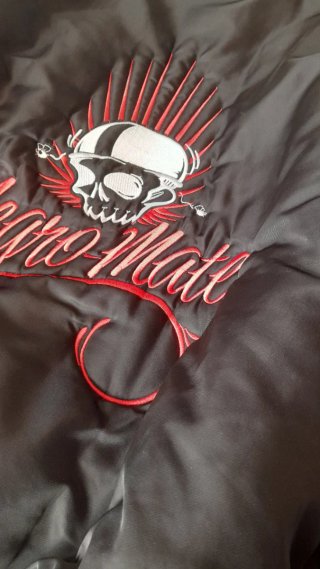 Chaqueta Bomber Negro-Mate