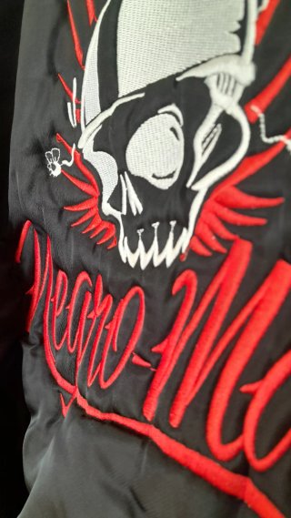 Chaqueta Bomber Negro-Mate