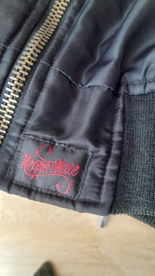 Chaqueta Bomber Negro-Mate