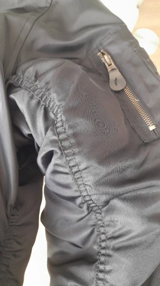 Chaqueta Bomber Negro-Mate