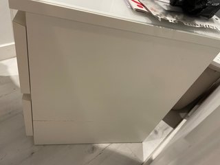 Cómoda MALM 2 cajones blanca 40x55 cm