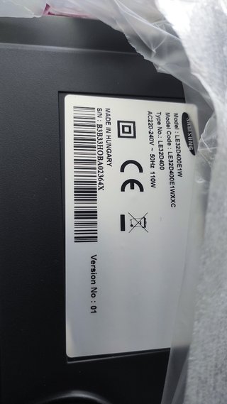 Televisor Samsung 32 Negro