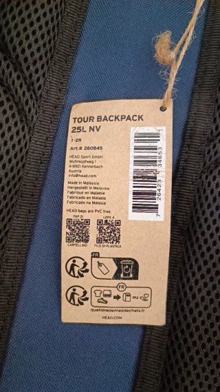 Zaino Head Tour 25L Blu
