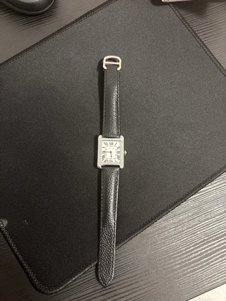 Reloj Cartier Tank Pequeño Plata y Negro