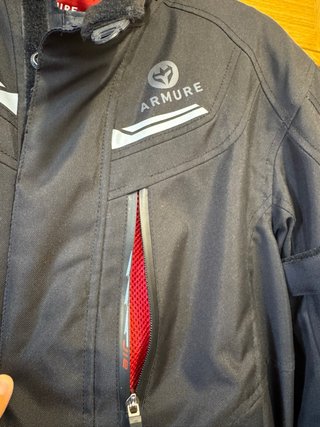 Chaqueta Moto Armure Negra. Talla M.