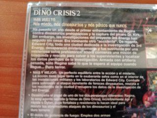 Caja y manual Dino Crisis 2 PAL