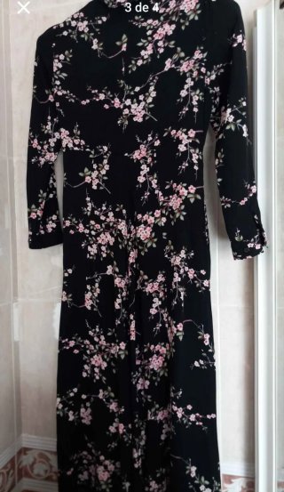 Vestido Largo F&F Estampado Floral Talla S